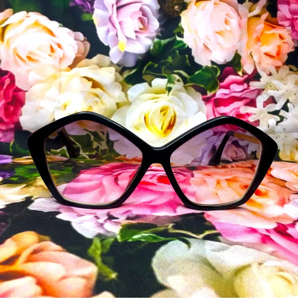 Miu Miu Black & Gold arms glasses frames REPAIRED wobbly arm & works normally